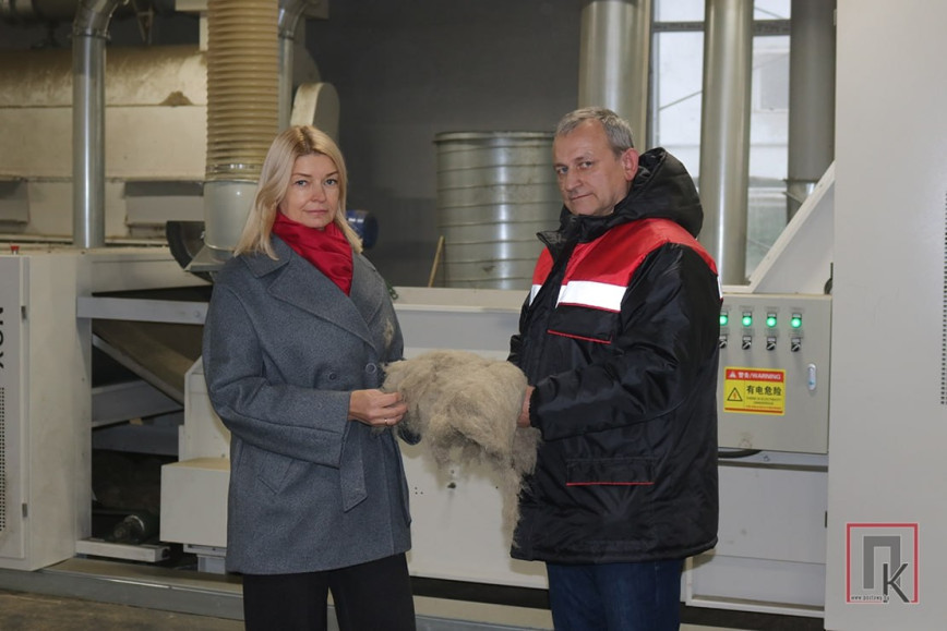 На Поставском льнозаводе ввели в эксплуатацию линию по выпуску котонизированного волокна