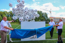 Сегодня в Поставах прошло торжественное открытие обновленного городского стадиона