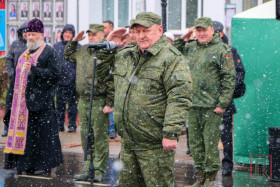 В Поставах состоялось торжественное принятие военной присяги