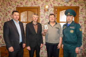 Вручены нагрудные знаки «За заслуги в ликвидации последствий катастрофы на Чернобыльской АЭС»