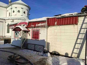 В г.п.Лынтупы горел частный магазин: никто не пострадал