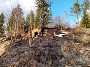 Пожар в д. Сороки 